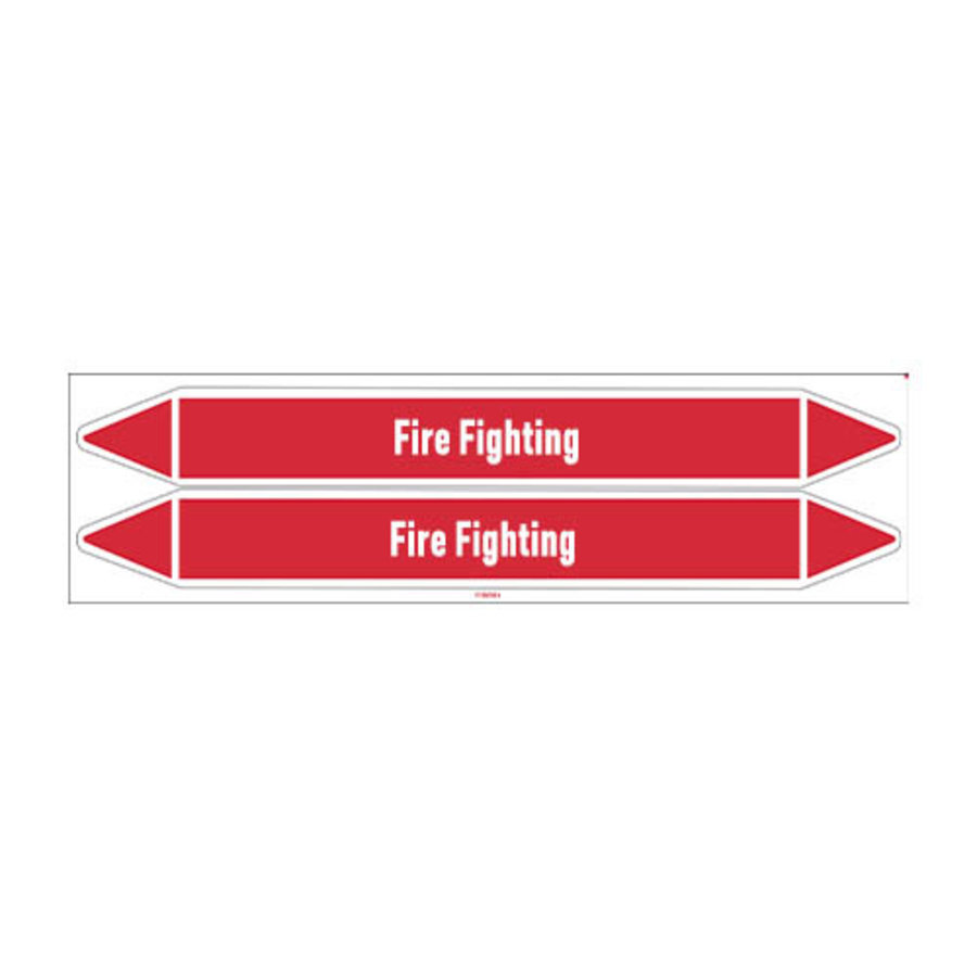 Pipe markers: Foam | English | Fire Fighting