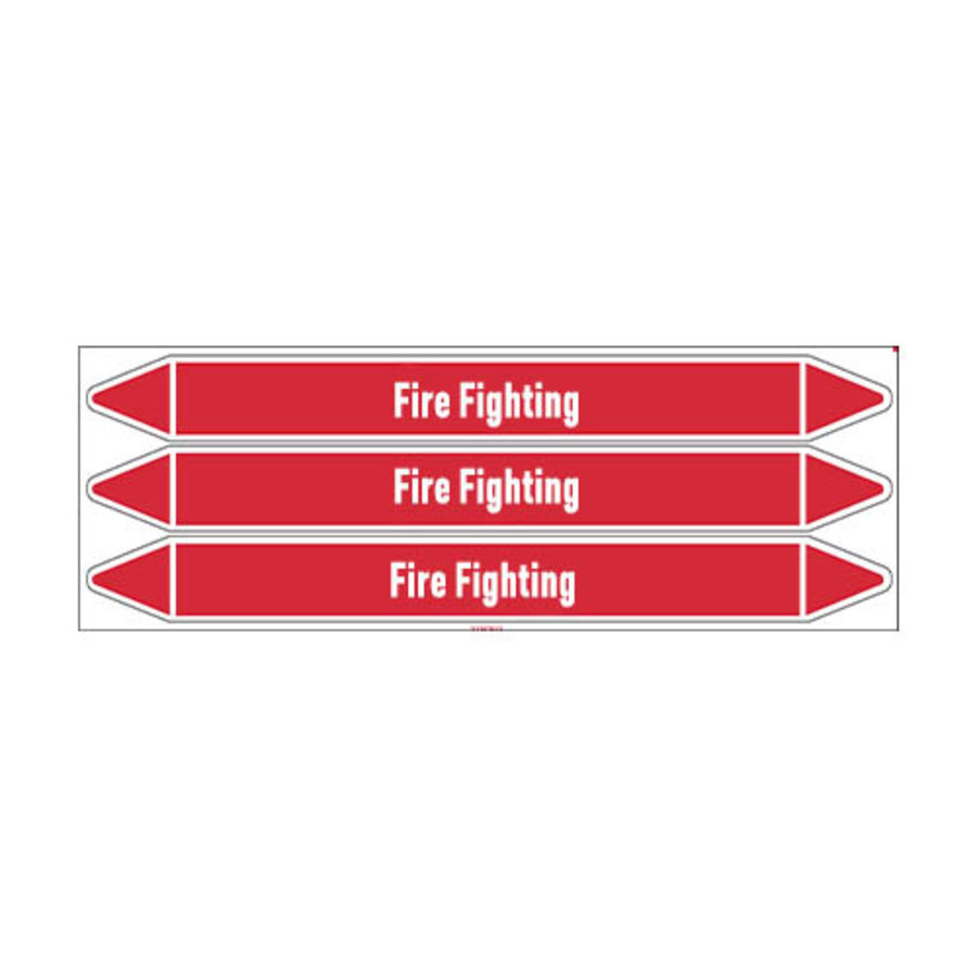 Pipe markers: Foam | English | Fire Fighting