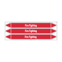 Pipe markers: Fire network | English | Fire Fighting