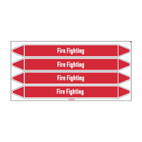 Pipe markers: Fire network | English | Fire Fighting