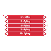 Pipe markers: Fire network | English | Fire Fighting