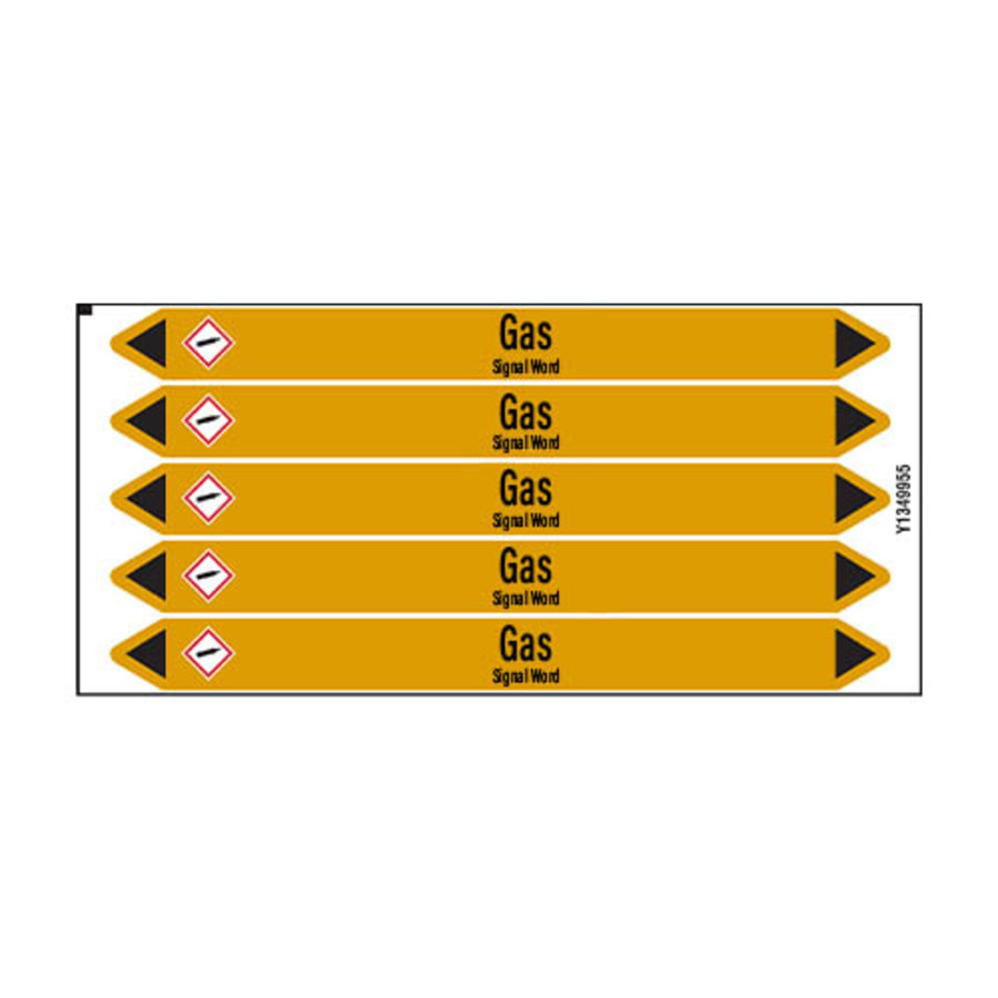 Rohrmarkierer: Cyclopropane | Englisch | Gase