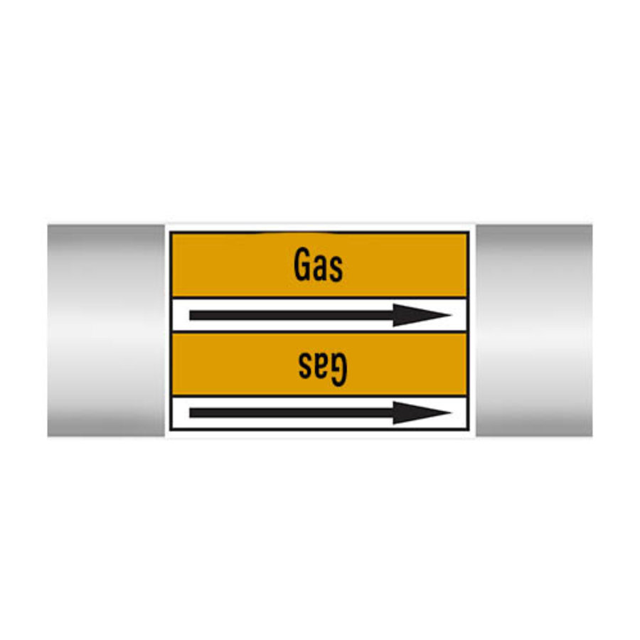 Pipe markers: Nitrogen gas | English | Gas