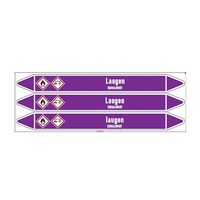 Leidingmerkers: NaOH Lauge  | Duits | Basen