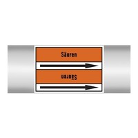 Pipe markers:  Entfettung  | German |  Acids