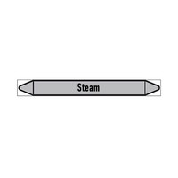 Pipe markers: High pressure steam | English | Steam