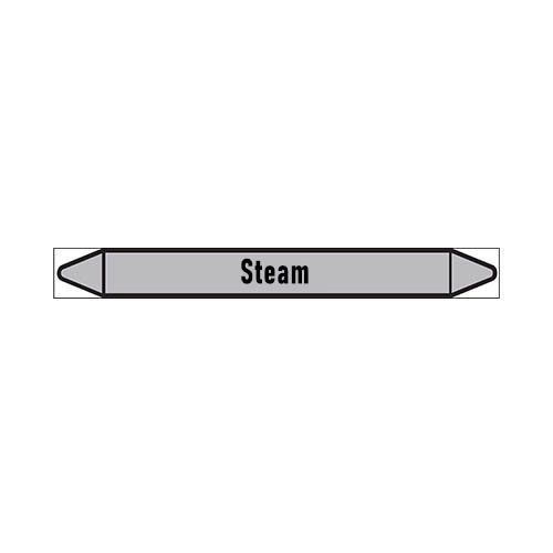 Pipe markers: High pressure steam  | English | Steam 