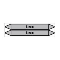 Pipe markers: High pressure steam | English | Steam