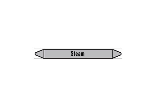 Pipe markers: Low pressure steam | English | Steam 