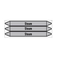 Pipe markers: Low pressure steam | English | Steam