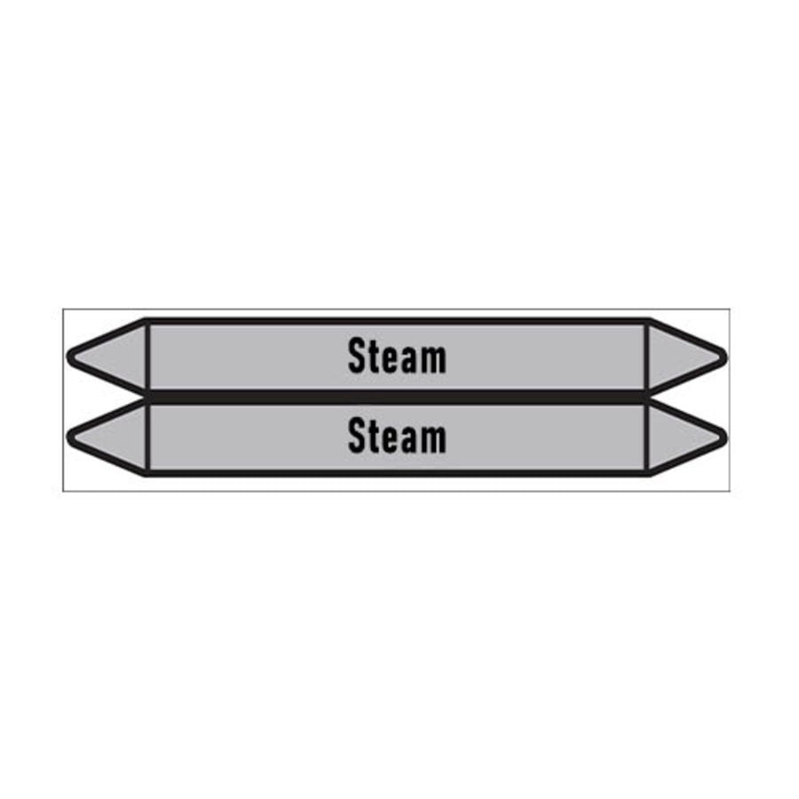 Leidingmerkers: Overheated steam | Engels | Stoom