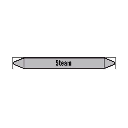 Pipe markers: Saturated steam | English | Steam 