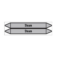 Rohrmarkierer: Saturated steam | Englisch | Dampf