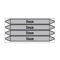 Leidingmerkers: Steam 10 bar | Engels | Stoom