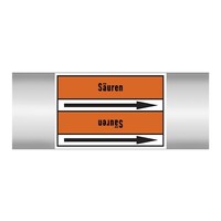 Pipe markers: Säure | German |  Acids