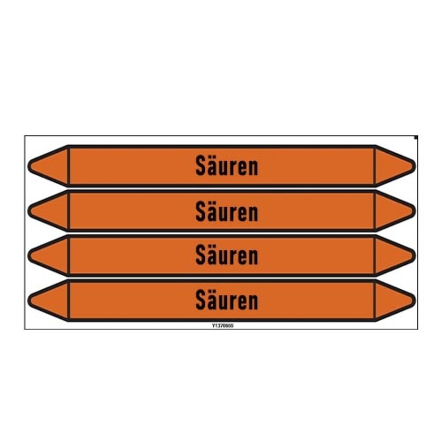 Pipe markers: Zitronensäure | German |  Acids