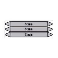 Pipe markers: Steam 4 bar | English | Steam