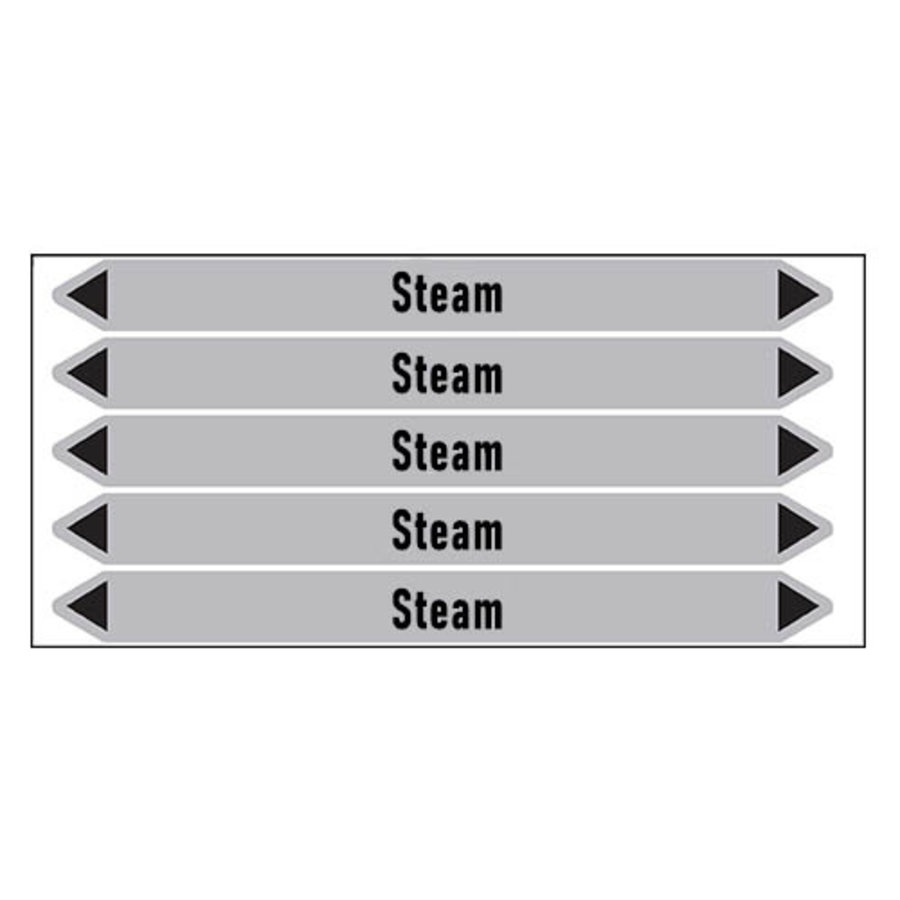 Pipe markers: Steam 4 bar | English | Steam