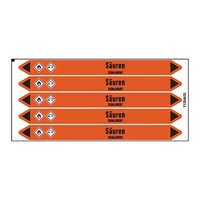 Pipe markers:  Chlorschwefelsäure | German | Acids