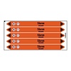 Brady Pipe markers:  H2SO4 | German | Acids