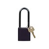 Brady Nylon compact safety padlock black 814135