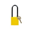 Brady Nylon compact safety padlock yellow 814137