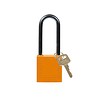 Brady Nylon compact safety padlock orange 814139