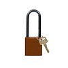 Brady Nylon compact safety padlock braun 814140