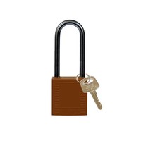 Nylon compact safety padlock braun 814140