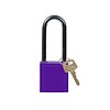 Brady Nylon compact safety padlock purple 814141