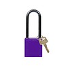 Nylon compact safety padlock purple 814141