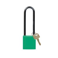 Nylon compact safety padlock green 814148
