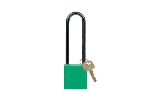 Nylon compact veiligheidshangslot groen 814148 