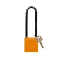 Nylon compact safety padlock orange 814149