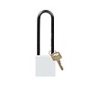 Brady Nylon compact safety padlock white 814152