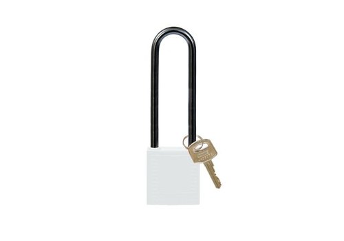 Nylon compact safety padlock white 814152 