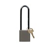 Brady Nylon compact safety padlock gray 814153