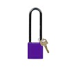 Brady Nylon compact safety padlock purple 814151