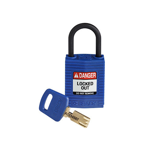 SafeKey Kompakt Nylon Sicherheitsvorhängeschloss blau 150183 