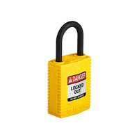 SafeKey Compact nylon veiligheidshangslot geel 150181