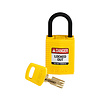 Brady SafeKey Compact nylon veiligheidshangslot geel 150181