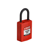 SafeKey Compact nylon veiligheidshangslot rood 150180