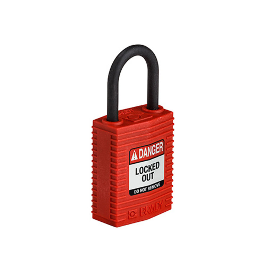 SafeKey Compact nylon veiligheidshangslot rood 150180