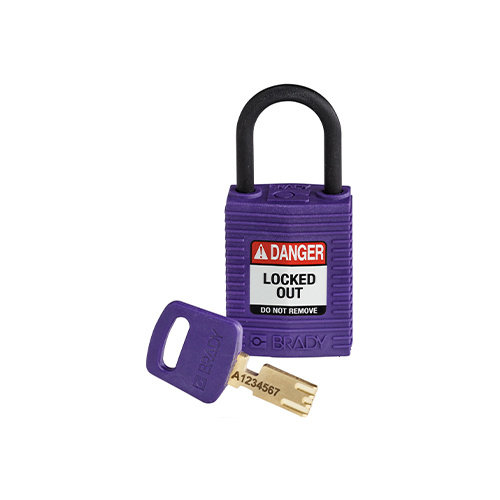 SafeKey Compact nylon safety padlock purple 150186 