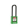 Brady Aluminum safety padlock with composite cover green 834478