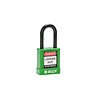 Brady Aluminum safety padlock with composite cover green 834472