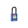 Brady Aluminium safety padlock with composite cover blue 834468