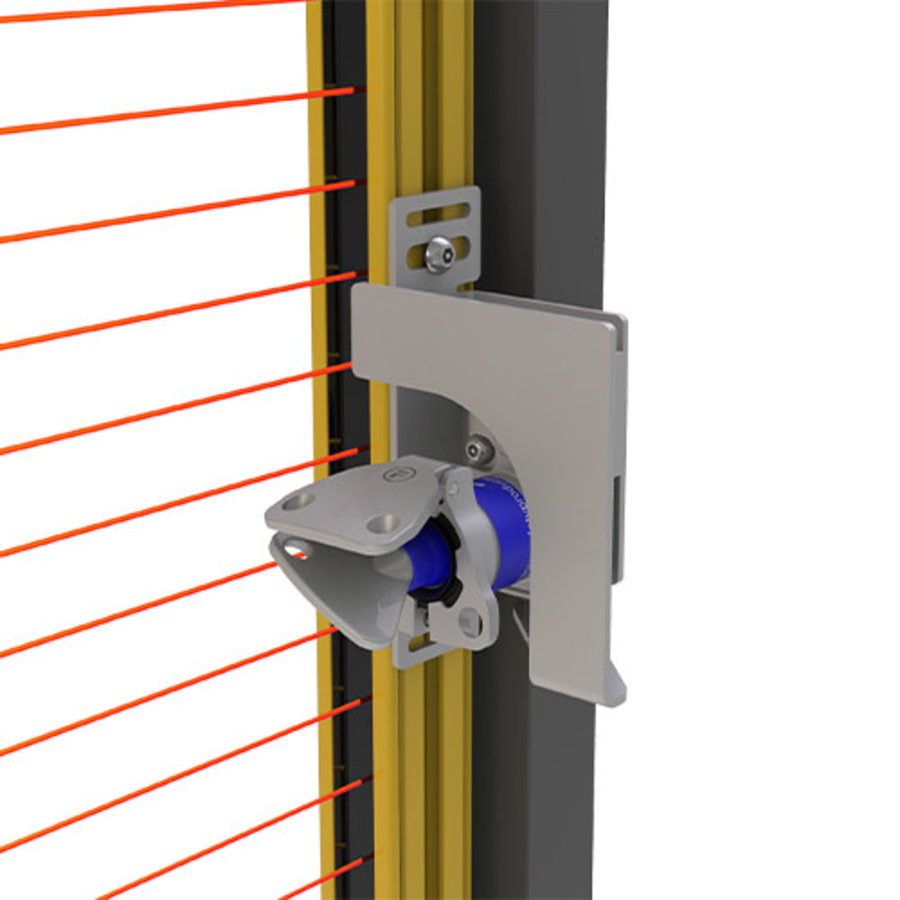 Mechanical lock-in prevention unit for safety light curtains BRAVO