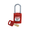 Brady SafeKey Compact nylon veiligheidshangslot aluminium beugel rood 151655