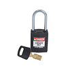 Brady SafeKey Compact nylon veiligheidshangslot aluminium beugel zwart 151659